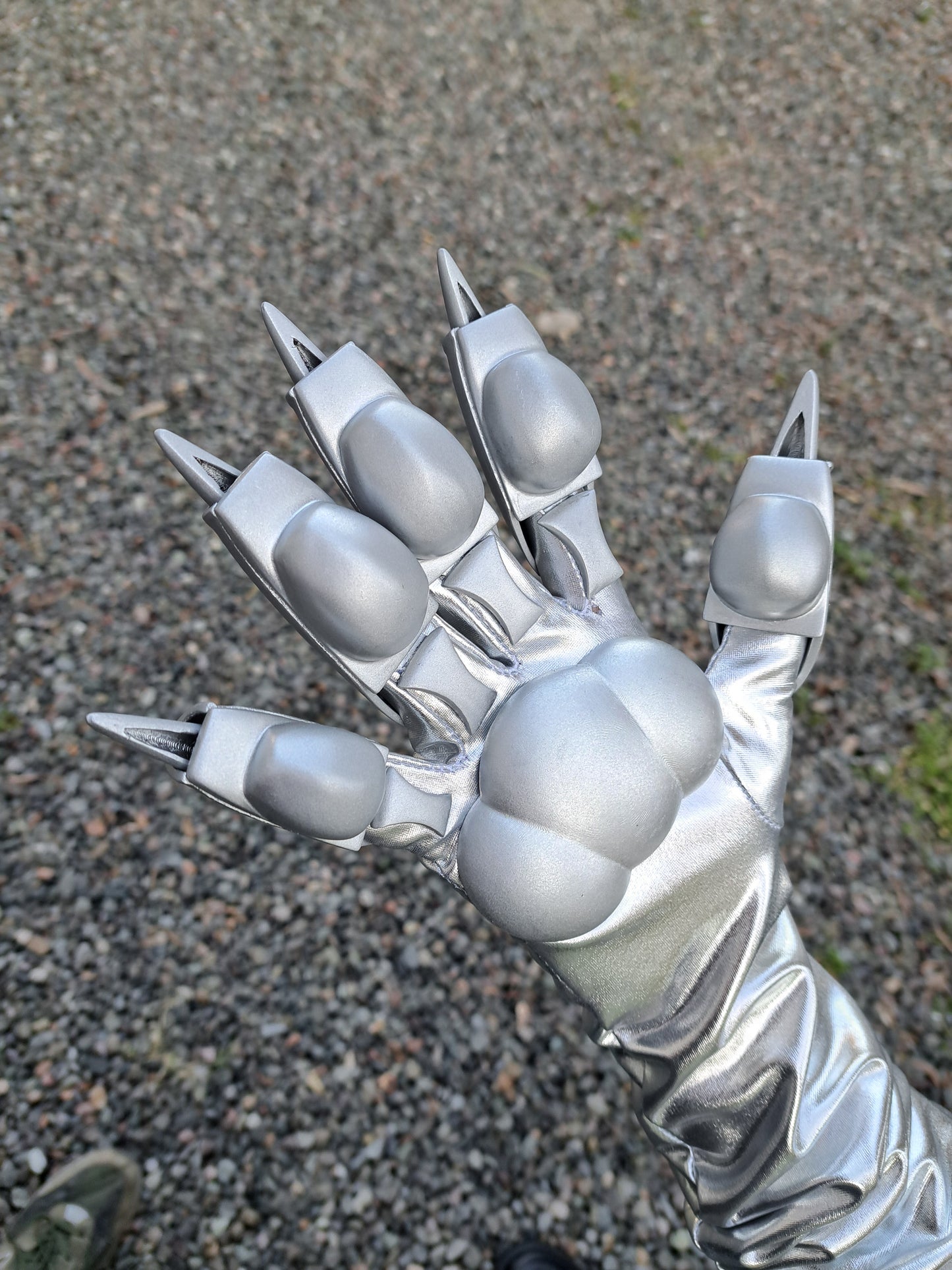 Cat paw with retractable claws